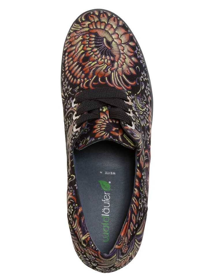 Sn&ouml;rning promenadskor SVART-F&Auml;RGAD