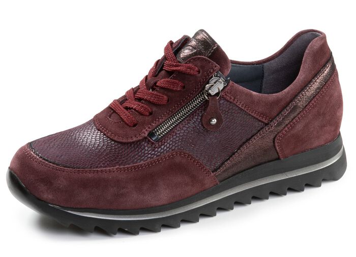 Waldl&auml;ufer, bekv&auml;ma damsneakers, bredd H, med uttagbar fotb&auml;dd 