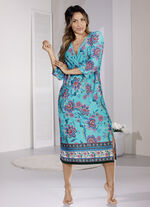 Kaftan, vadlång och 3/4 långa ärmar 