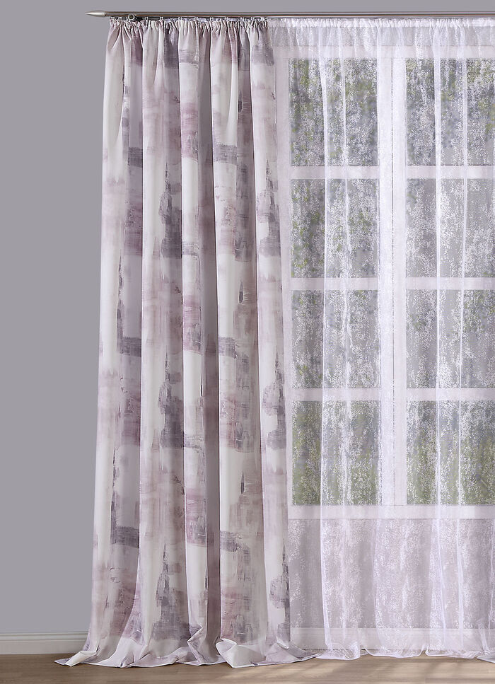 Underbar gardin gjord av dekorativt tyg ROSÉ