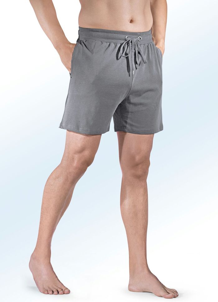 Tv&aring; paket korta s&ouml;mn- och fritidsbyxor med dragsko 