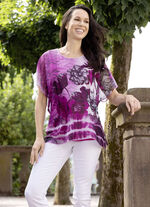 Tunika med blommigt tryck 