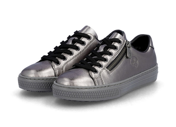 Rieker, trendiga damsneakers med dragkedja, 
