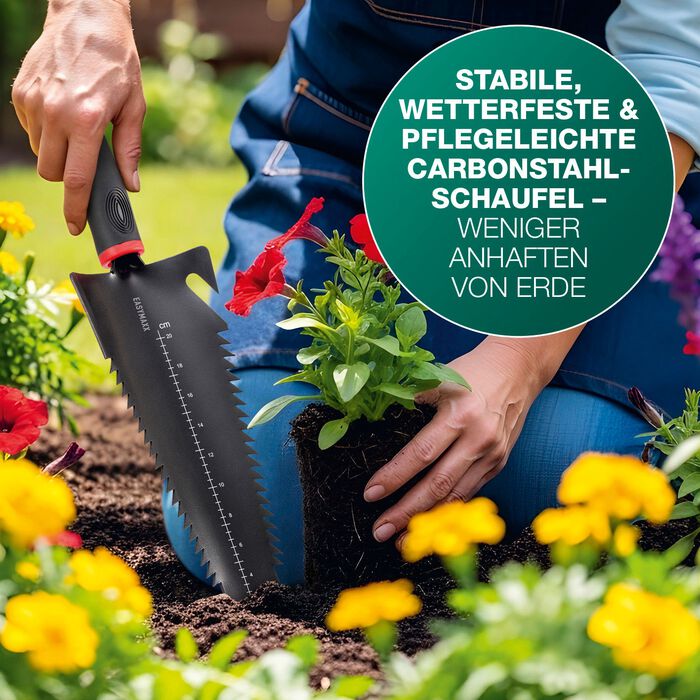 EASYmaxx 4-i-1-handspade i kolst&aring;l 