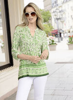 Skjorttunika med manschett&auml;rmar 