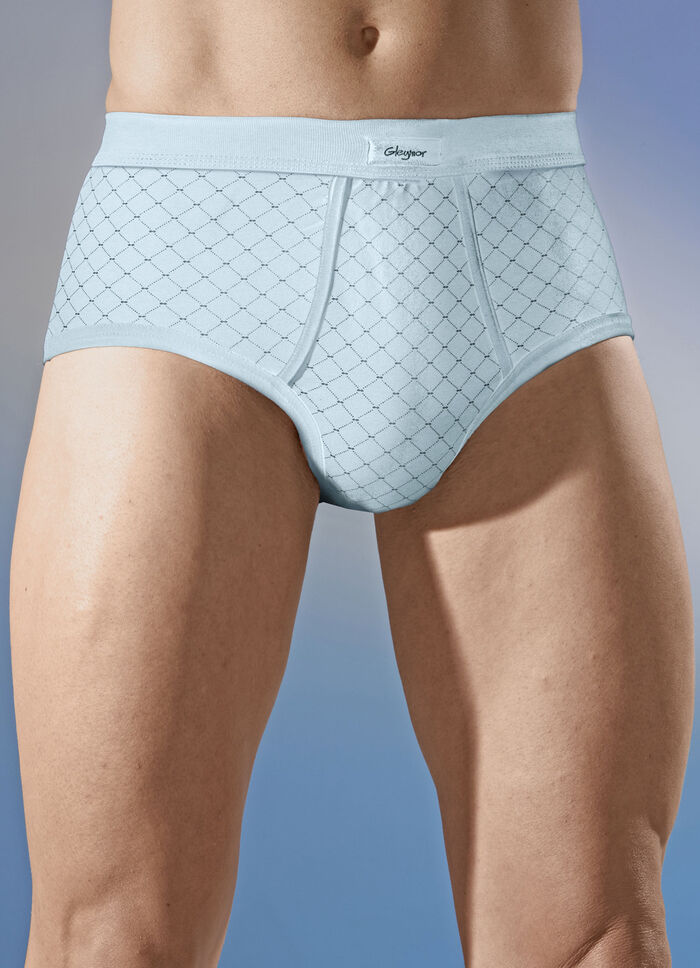 Fyrapack trosor av fin jersey, med gylf 