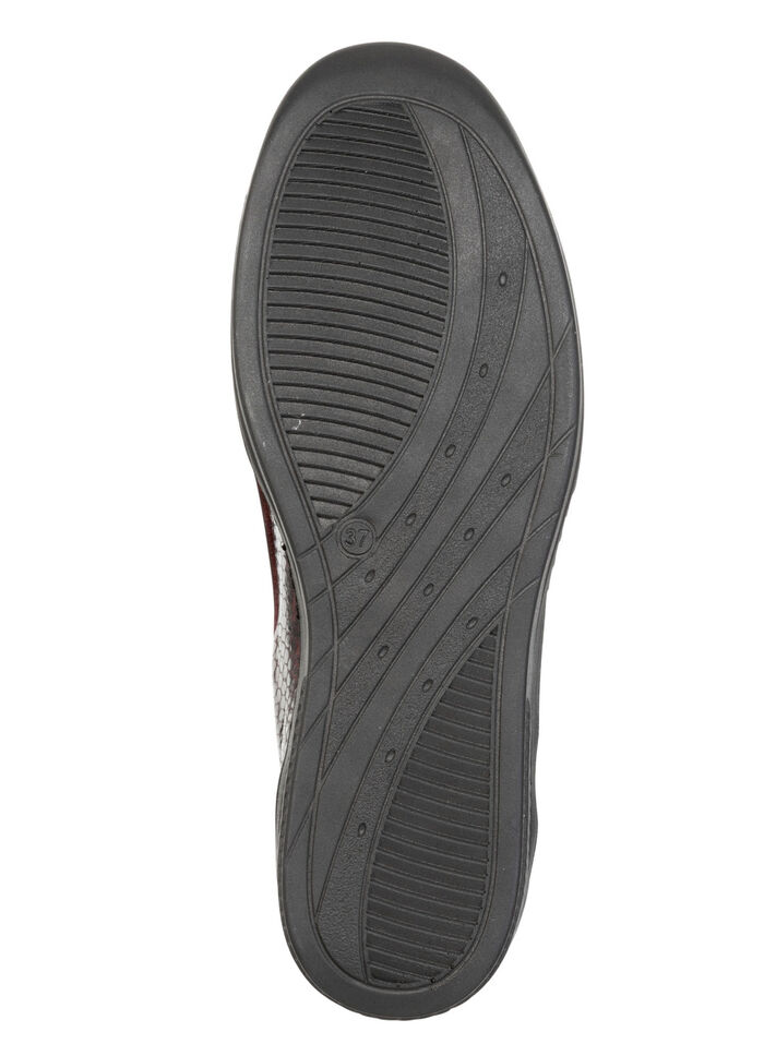 ELENA EDEN, bekväma damtofflor, bredd H, med uttagbar fotbädd BOURGOGNE