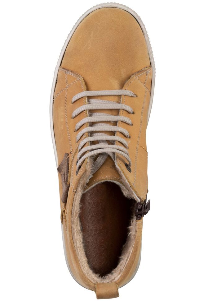 ELENA EDEN skosko med sn&ouml;rning av nubuckl&auml;der, med l&auml;derapplikation 