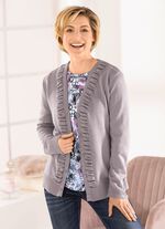 Cardigan med cloqu&eacute; struktur 