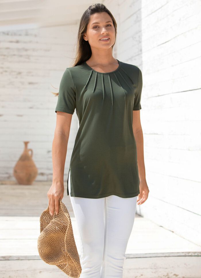 Enf&auml;rgad skjorttunika 