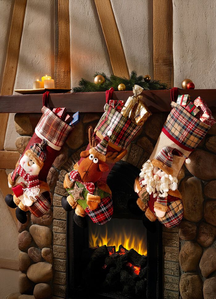 Santa Claus st&ouml;vlar, set om 3 