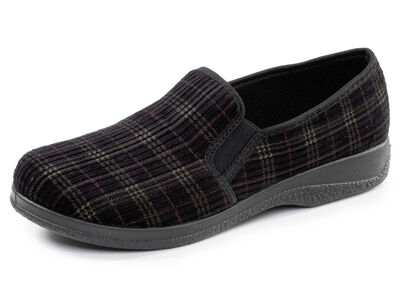 Klassiska herrtofflor med resårband 