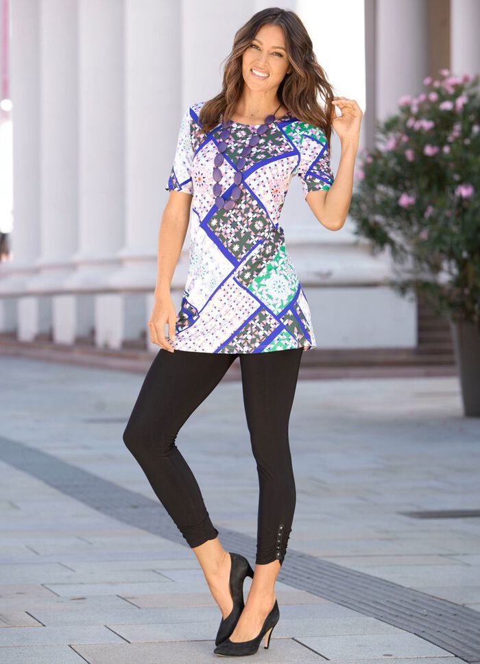 L&aring;ng skjorta med rund hals 