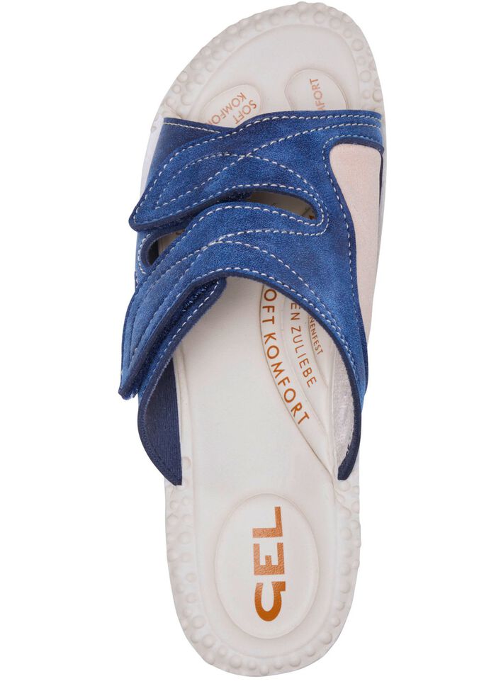 Mulor med elastiska inl&auml;gg i bollomr&aring;det BL&Aring;