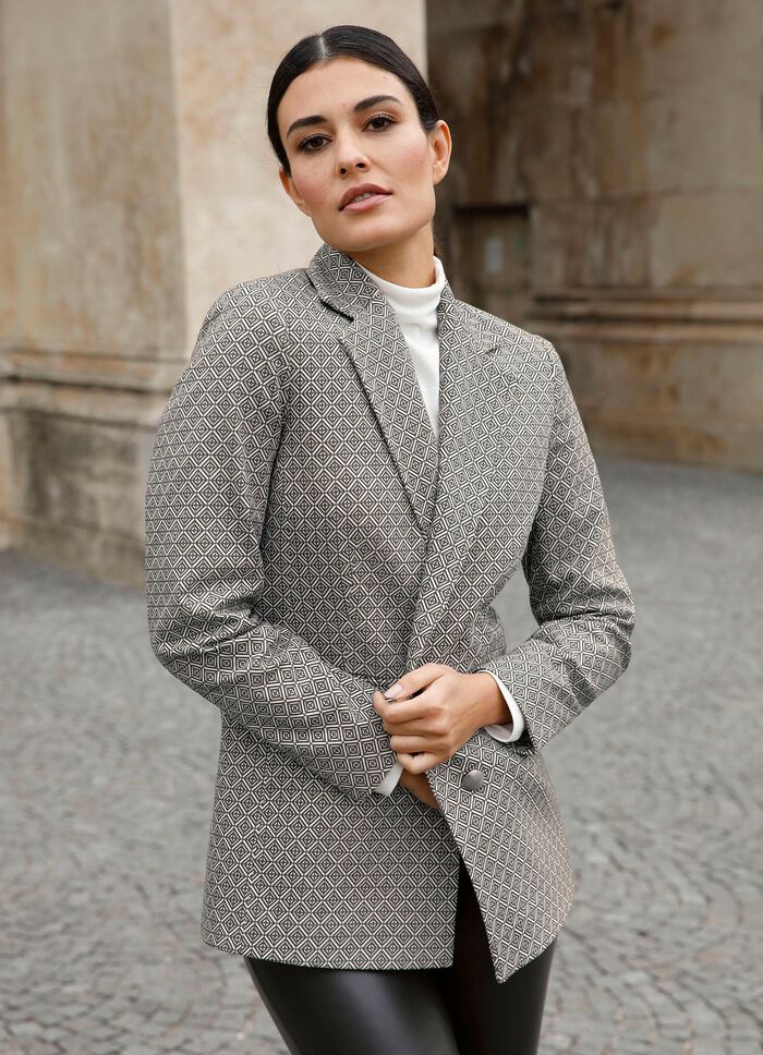 Kavaj med grafisk design 