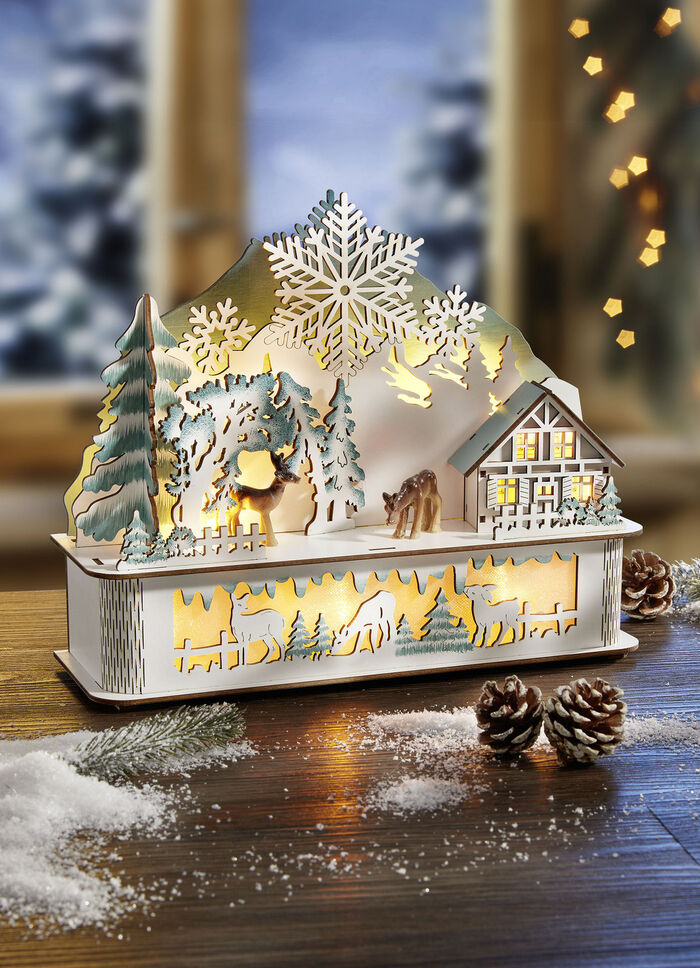 Upplyst trädekoration 