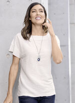 Skjorta med nedsänkta axlar 