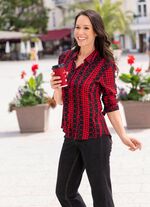 Blus med skjortkrage 