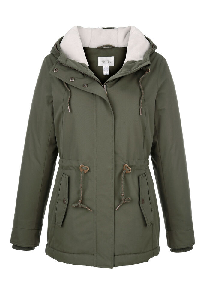 Funktionsjacka med fast huva 