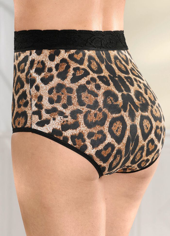 Laurina tre-pack trosor med elastisk spets i midjan 