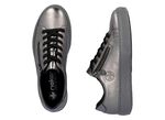Rieker, trendiga damsneakers med dragkedja GAMMALT SILVER