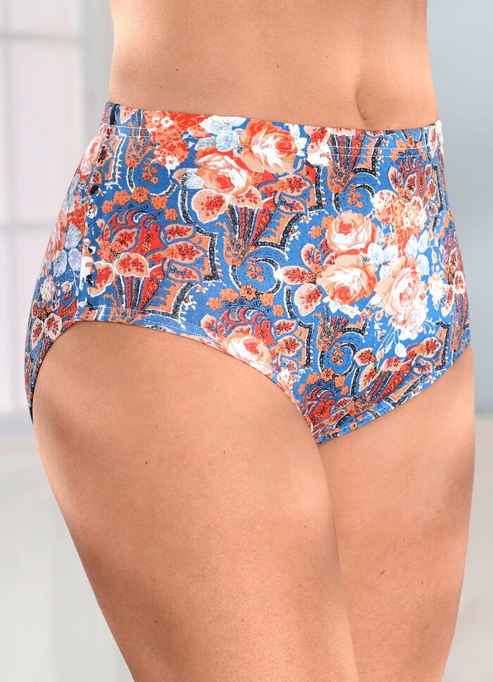 Paket med fem trosor med f&auml;rgglad tryckdesign 