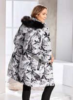 Kort kappa med avtagbar huva 