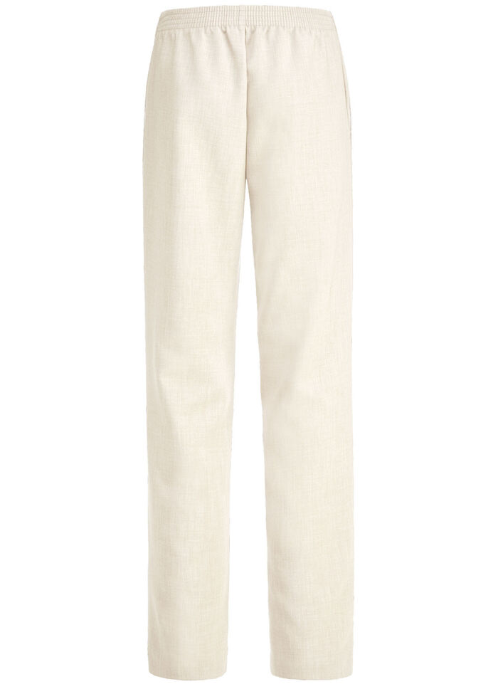 Byxor i trendig vidd ECRU