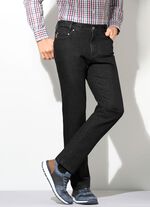 "Francesco Botti"-jeans med bekv&auml;m midjeband i 3 f&auml;rger SVART