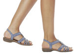 Remonte sandaler med remmar med metallsmycken JEANS