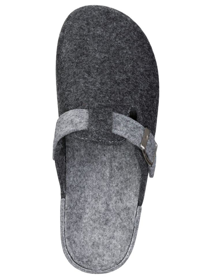 Klassiska herrtofflor, tillverkade av ullfilt GR&Aring;