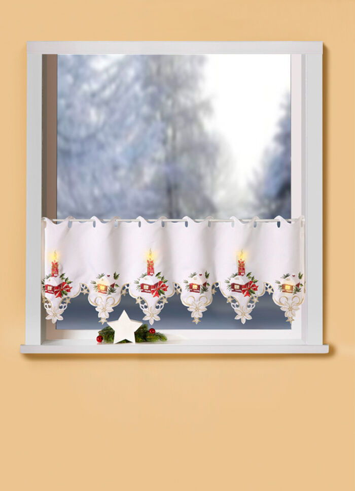 Korta persienner med integrerade LED-ljus 