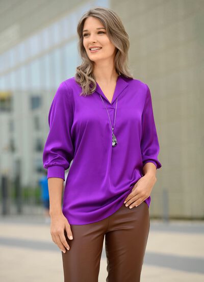 Tunika med distinkt halsringning 