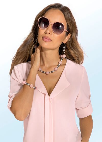 3-delat smyckesset med p&auml;rlor och kulor 