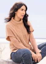 Pullunder i p&auml;rlstickning med fl&auml;tm&ouml;nster 