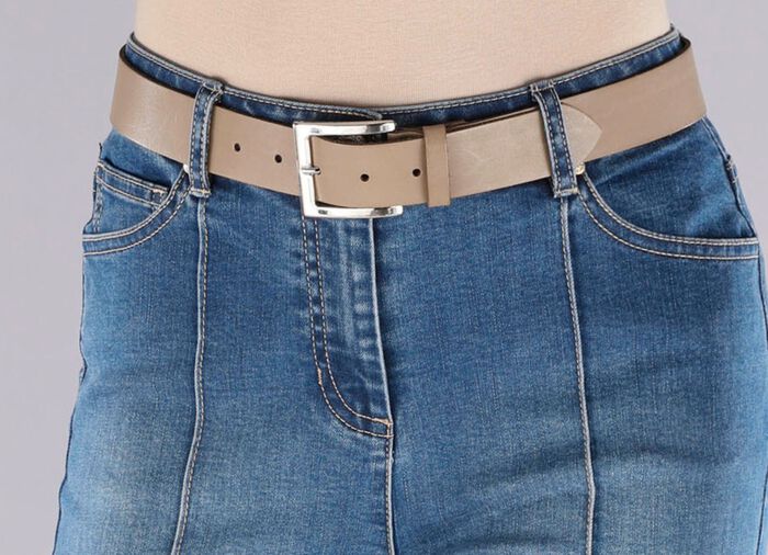 Trendigt l&auml;derb&auml;lte f&ouml;r kvinnor, 3,5 cm brett 