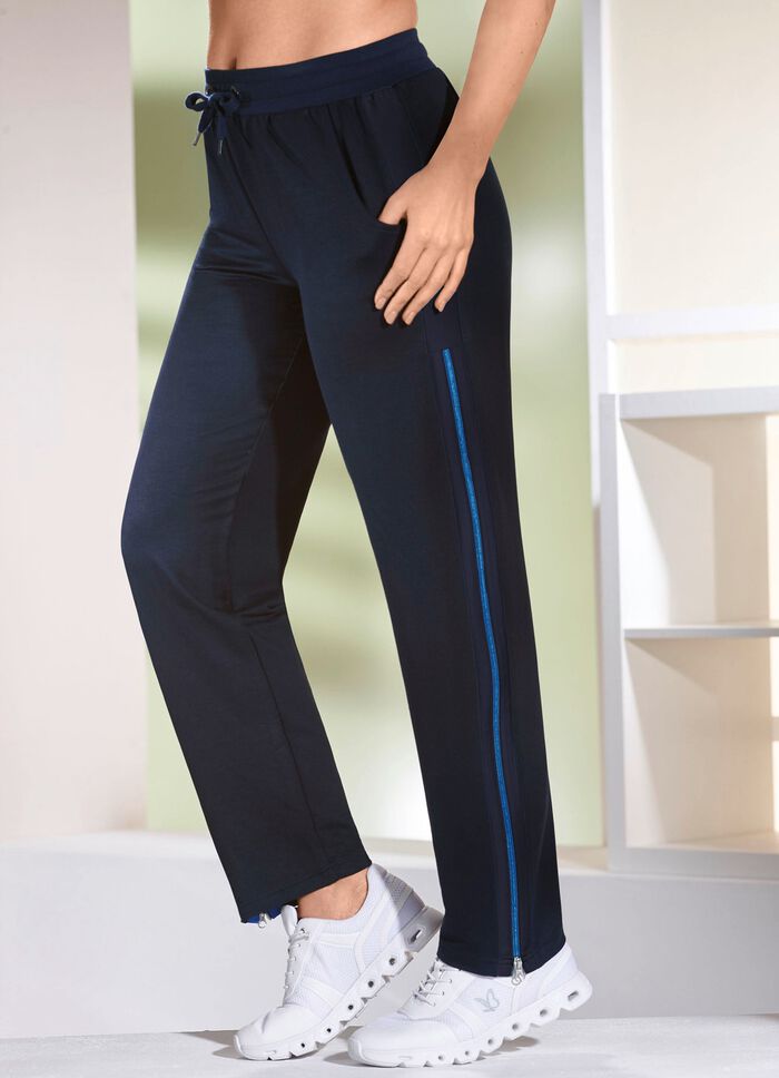 Casualbyxor med dragkedja MARINBL&Aring;