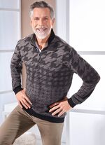 Troyer med stickad krage 