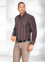 Randig skjorta av fin flanell 