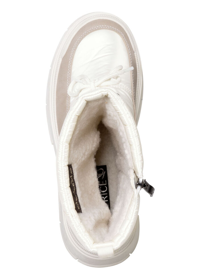 Caprice-st&ouml;vlar med skimrande textilmaterial P&Auml;RLVIT TAUPE