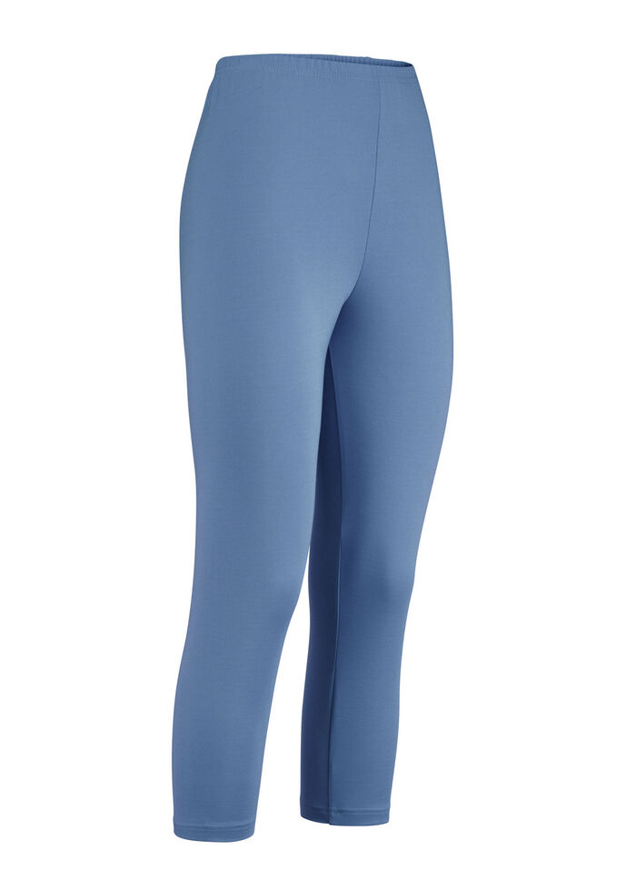 Capri leggings SVART-VITT