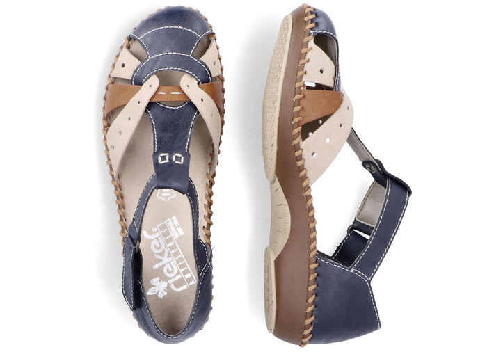 Rieker sandal i chic design MARIN BEIGE COGNAC