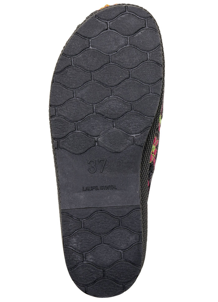 Varma damtofflor, med ny ull ANTRACIT-FÄRGRIK