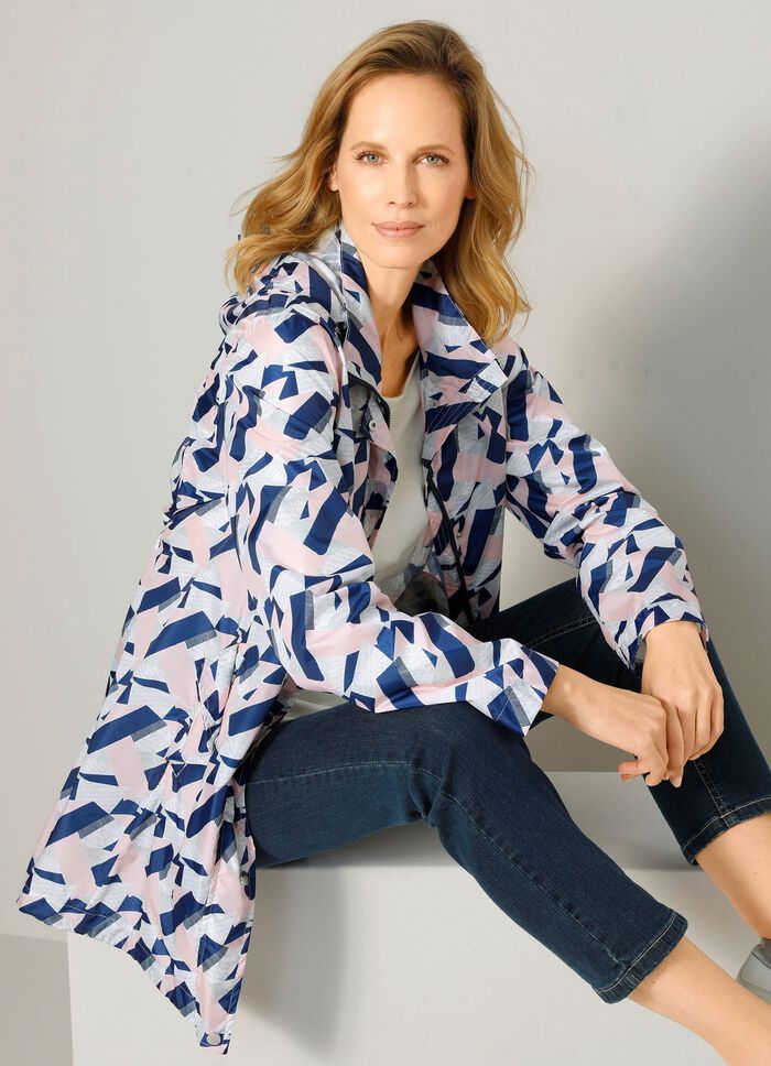 Funktionell jacka med grafiskt tryck 