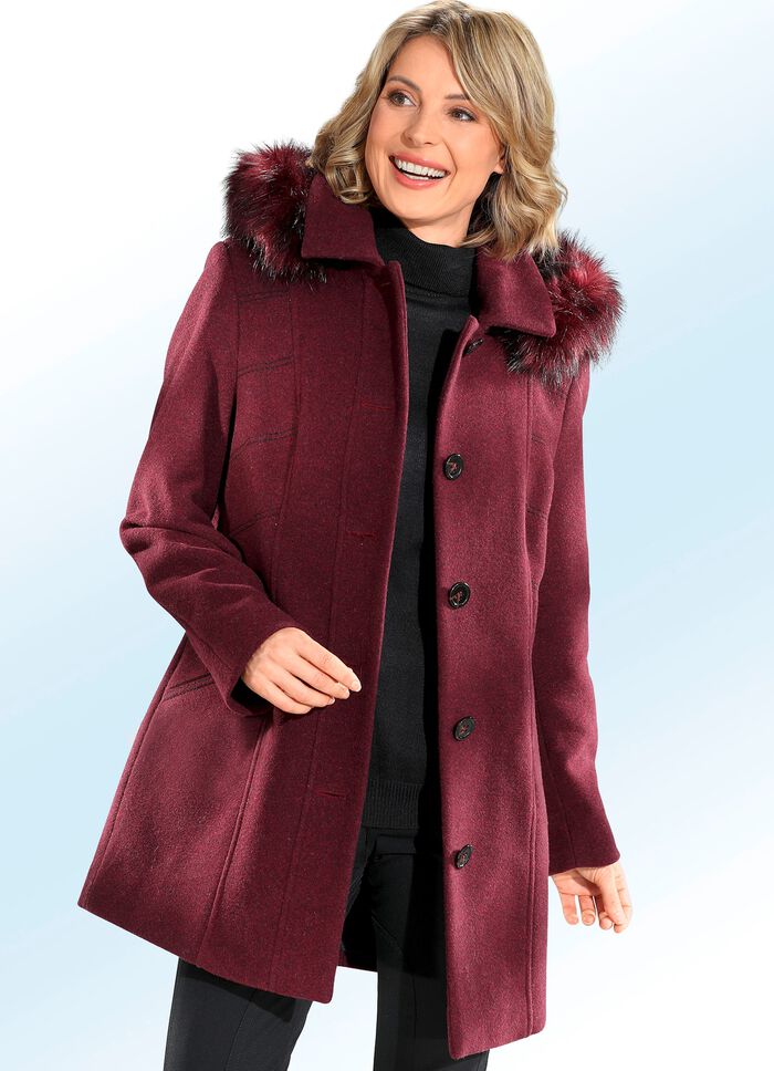 Jacka med avtagbar huva 