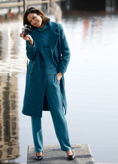 Ullkappa i 2-kn&auml;ppt utseende 