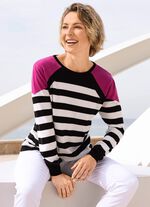 Pullover med raglan&auml;rmar 