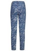 Jeans med blommig design 