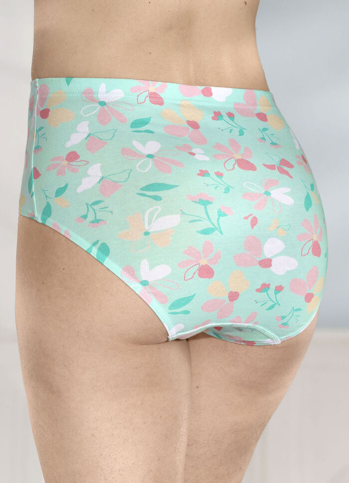 Fyrapack trosor med färgkoordinerad blommig design 