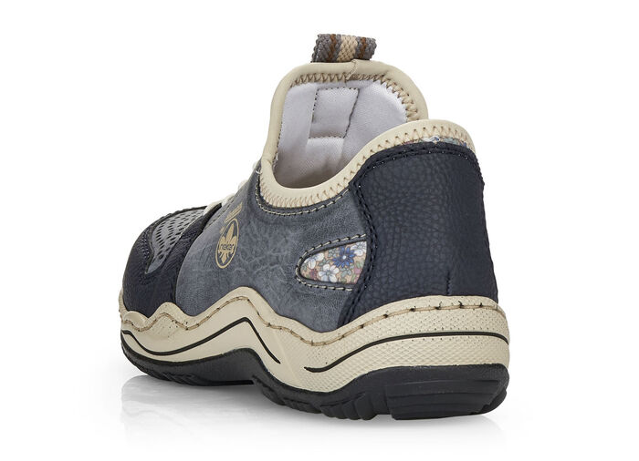 Sneakers från Rieker med snabbknäppning DENIM BLÅ-BEIGE